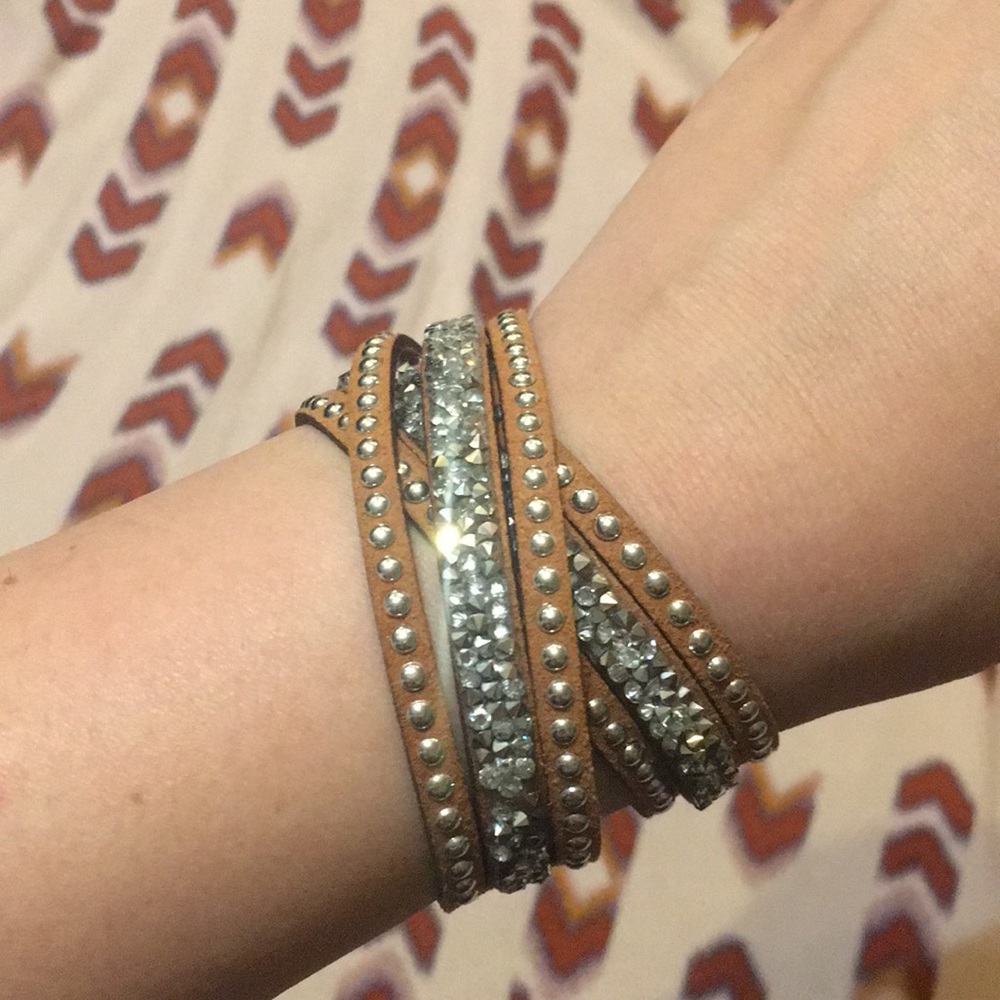 Leather wrap bracelet